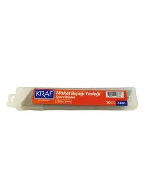 Kraf 18 Mm Maket Bıçağı Yedeği Geniş 619g 10"lu
