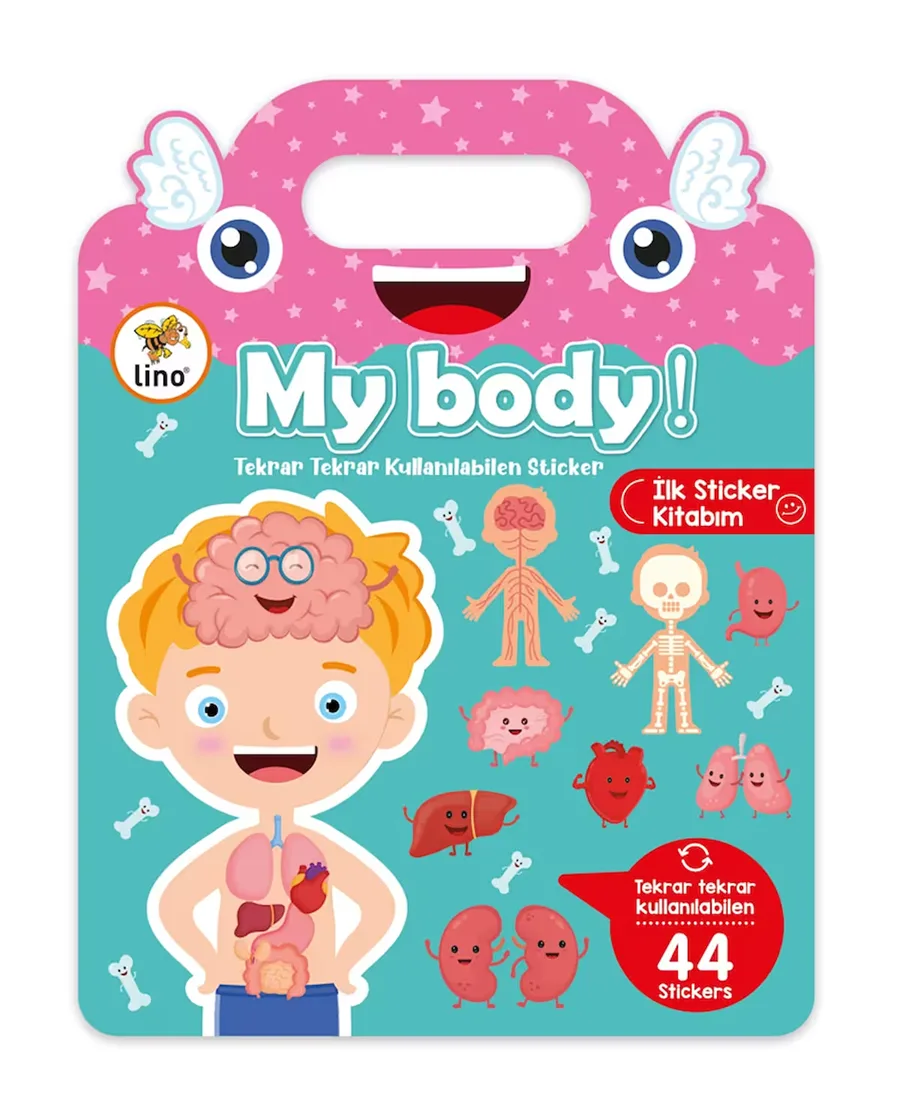 Lino Tekrar Tekrar Kullanılabilen İlk Sticker Kitabım My Body Ls-500