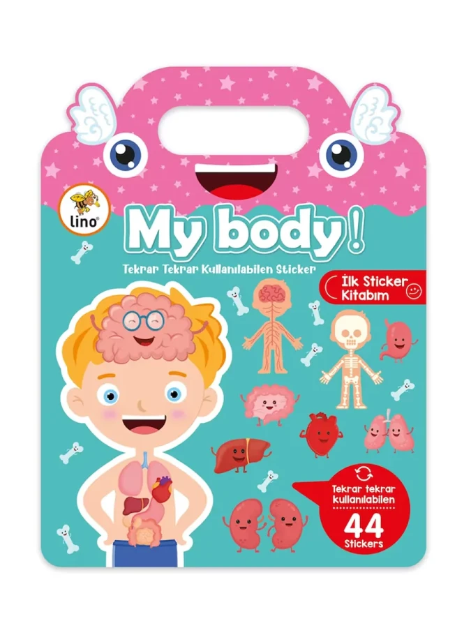 Lino Tekrar Tekrar Kullanılabilen İlk Sticker Kitabım My Body Ls-500
