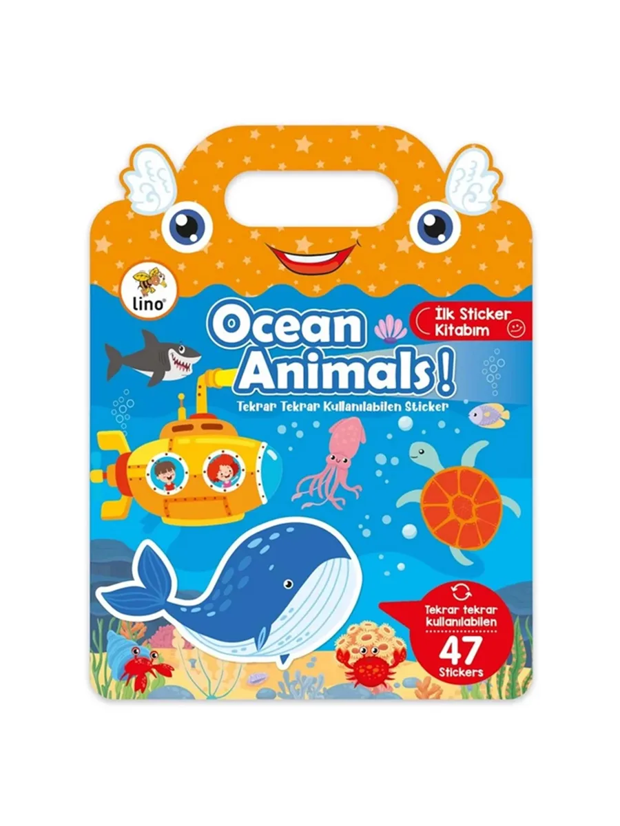 Lino Tekrar Tekrar Kullanılabilen İlk Sticker Kitabım Ocean Anımals Ls-502