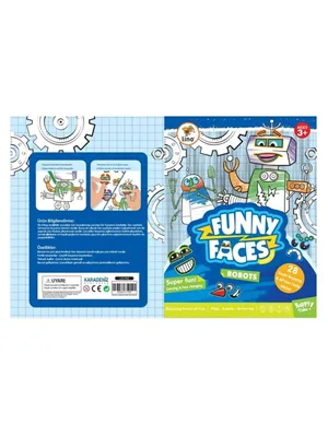 Lino Funny Faces Stıckerlı Boyama Kitabı Robotlar Ls-700