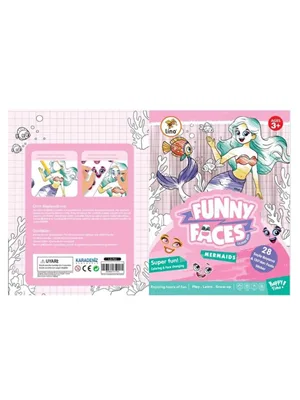 Lino Funny Faces Stıckerlı Boyama Kitabı Deniz Kızı Ls-702