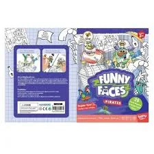 Lino Funny Faces Stıckerlı Boyama Kitabı Korsanlar Ls-703
