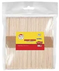 Mileo Natural Dar Ahşap Çubuklar 40"lı 1830
