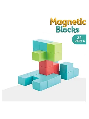 Learnıng Fun 32 Parça Manyetik Küp Bloklar Dıy Yapı Oyuncağı Hbcv-73wm7z 1207