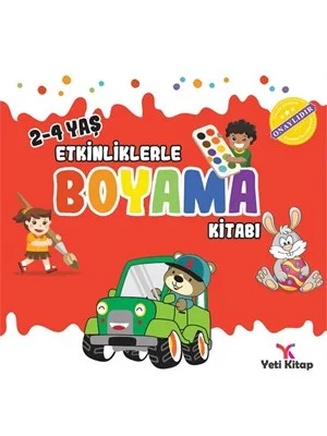 Etkinliklerle Boyama Kitabı - 2 (2-4 Yaş Sarı) - Yeti Kitap