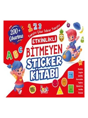 Bitmeyen Sticker Kitabı (etkinlikli) - Bıcırık Çocuk