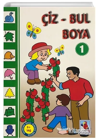 Renkli Eğitici Boyama 1 (+3 Yaş) - Nurdan Yayınları