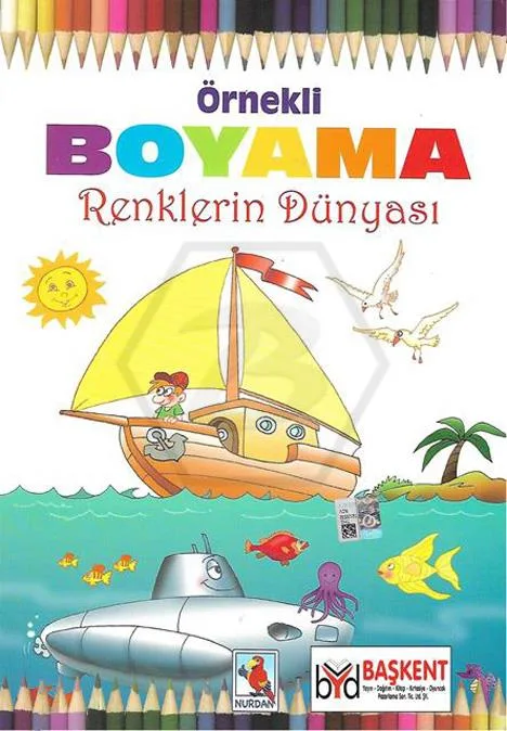 Örnekli Boyama - Renklerin Dünyası - Nurdan Yayınları