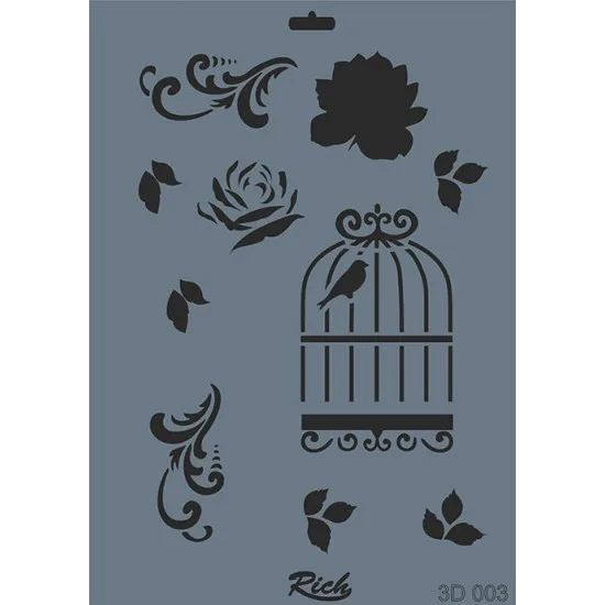 Rich 3d Seri 25x35 Stencil 003