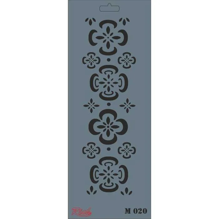 Rich New Seri 11x29 Medium Stencil M-020