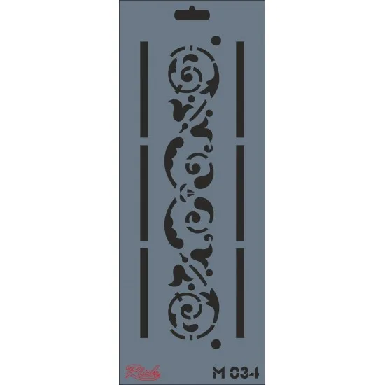 Rich New Seri 11x29 Medium Stencil M-034