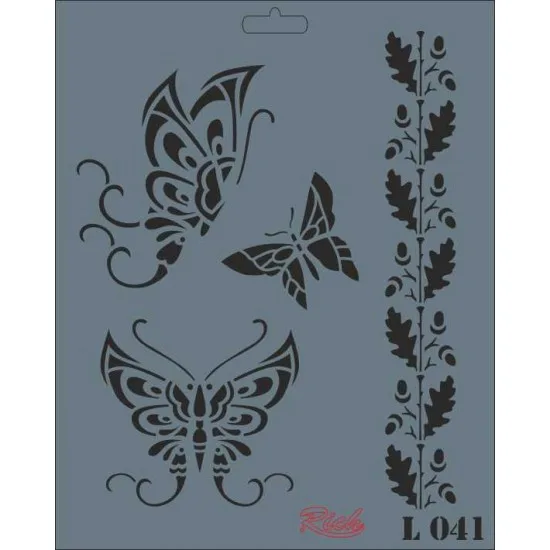 Rich New Seri 25x25 Large Stencil L-041