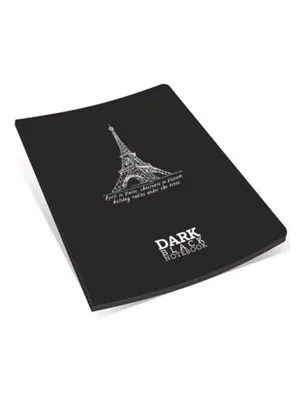 Gıpta Dark A5 Siyah Zemin Karton Kapak Çizgisiz Defter 36 Yp 2677