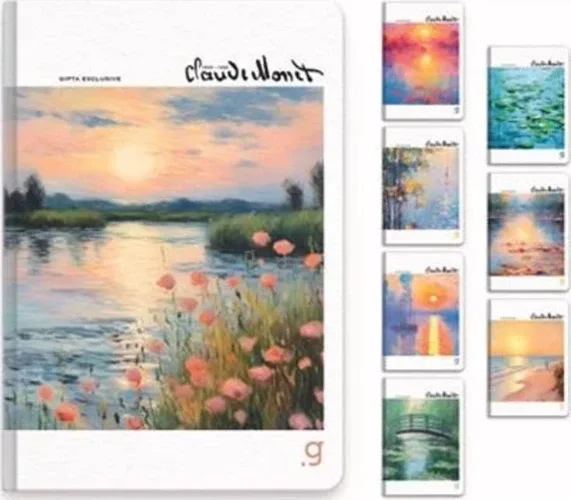 Gıpta Monet 17x24 Sert Kapak İp Dikişli Defter Çizgili 96 Yp 7008
