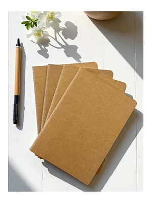 Cartıa 13x21 Ivory Kraft Karton Kapak Dikişli Defter Çigili 40 Yp Gld052
