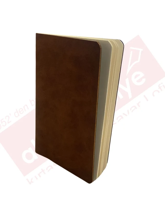 Cartıa 9x14 Ivory Deri Kapak Dikişli Defter Çizgili 40 Yp Crt018