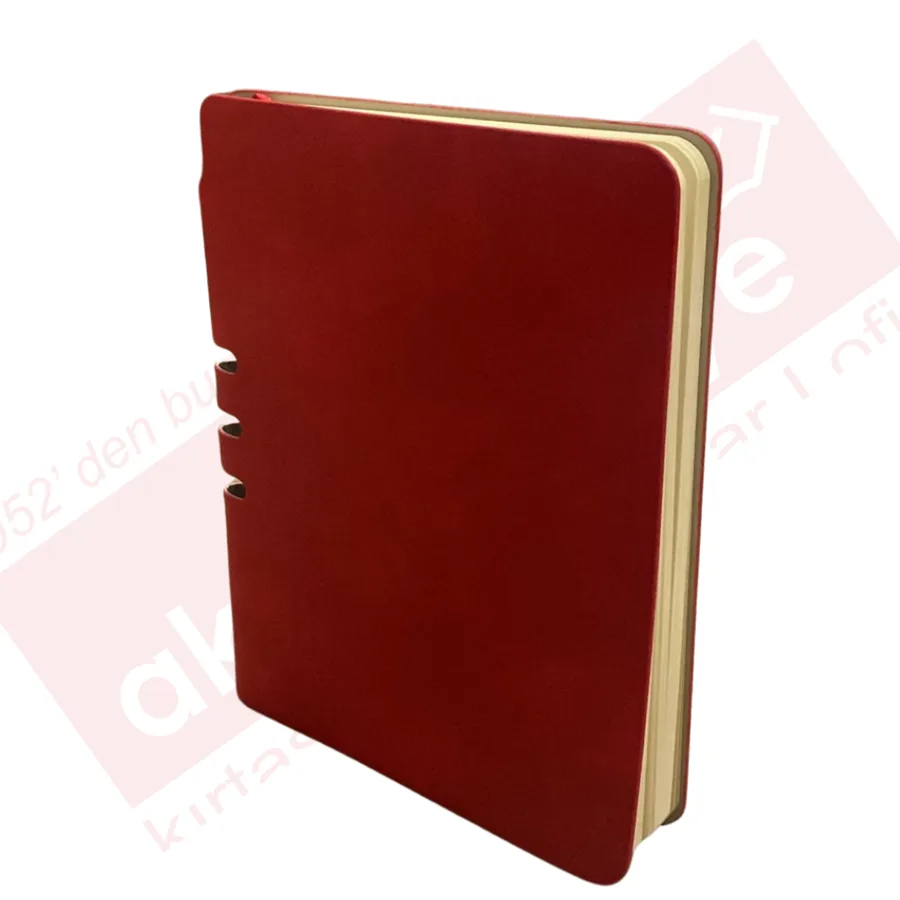 Cartıa 10x14 Ivory Deri Kapak Sırttan Kalemlikli Defter Çizgili 112 Yp Crt003