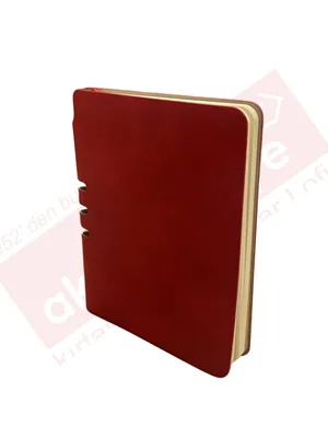 Cartıa 10x14 Ivory Deri Kapak Sırttan Kalemlikli Defter Çizgili 112 Yp Crt003