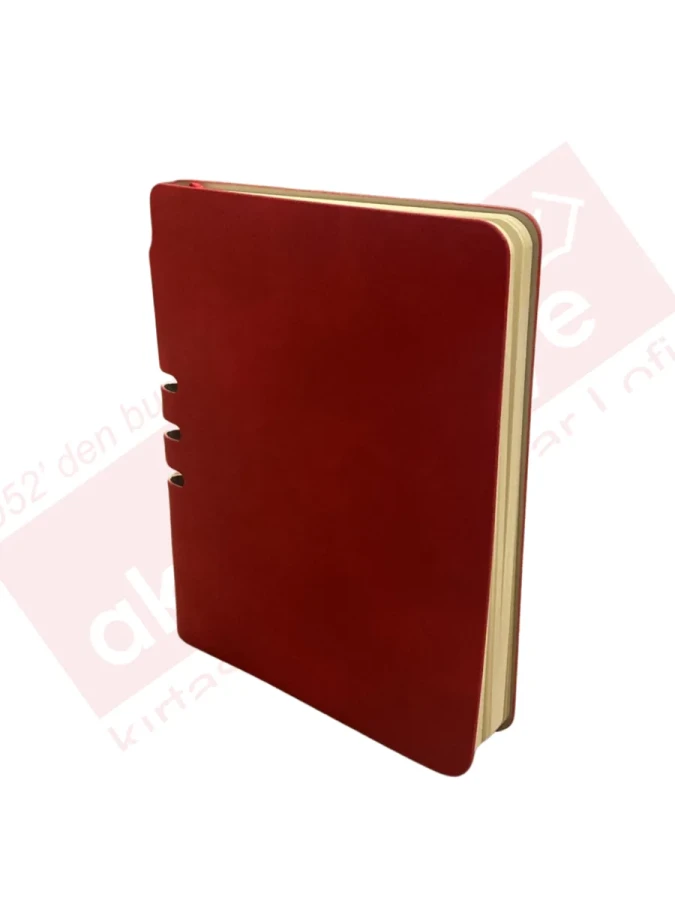 Cartıa 10x14 Ivory Deri Kapak Sırttan Kalemlikli Defter Çizgili 112 Yp Crt003
