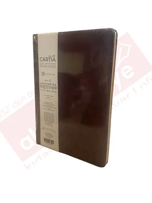 Cartıa A5 Deri Kapak Fitilli Defter Çizgili 96 Yp ( D Model) Crt001