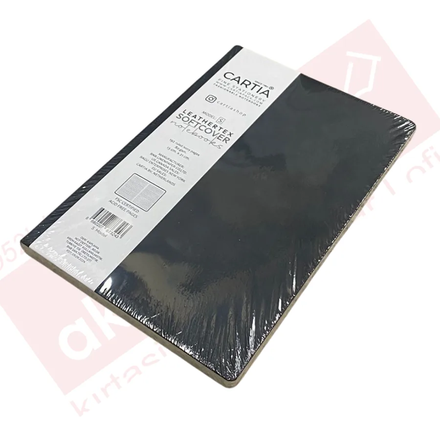 Cartıa A5 Deri Kapak Soft Defter Çizgili 96 Yp (s Model)