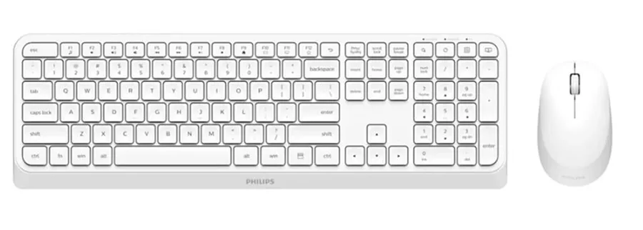 Philips Spt6307w Usb Kablosuz Klavye Mouse Set Beyaz