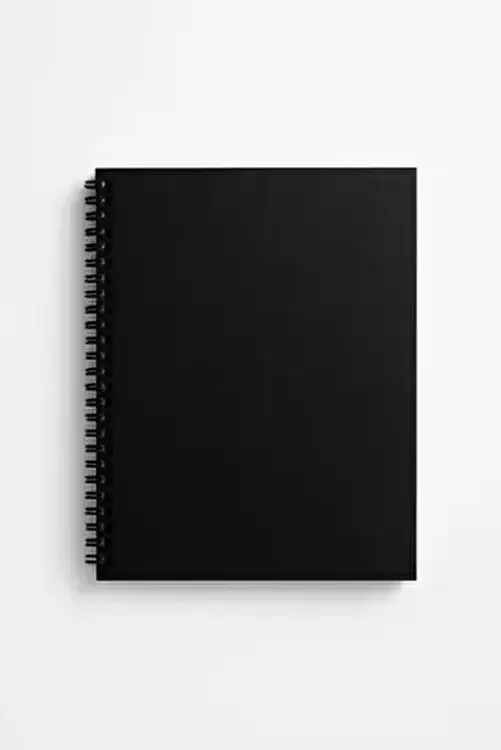 Herboy A6 Spiralli Pp Kapak Siyah Zemin Defter 50 Yp Hrb-3301