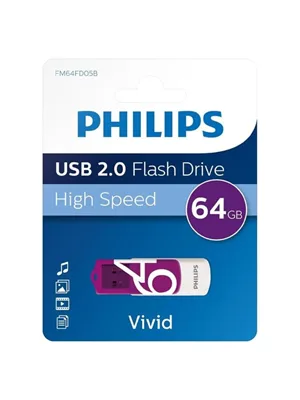 Philips Vivid 64 Gb Usb 2.0 Flash Bellek