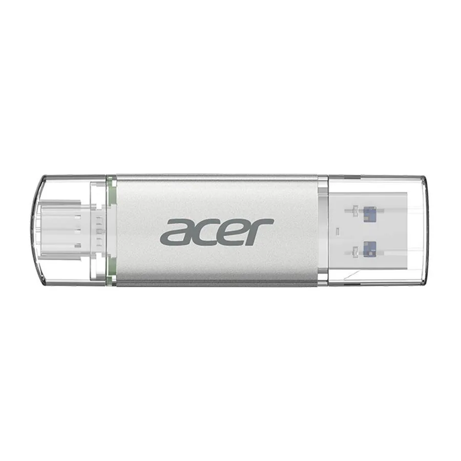Acer Ut300 Usb 3.2 128gb Çift Taraflı Type-c Usb-a Flash Bellek