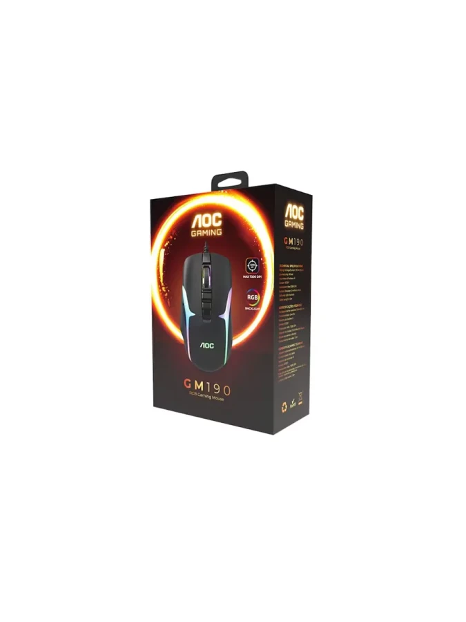 Aoc Gm180b Kablolu Rgb Işıklı Oyuncu Mouse