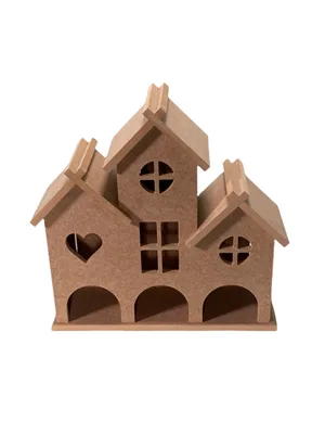 Aka Ahşap 28x27x10 Dekoratif Ev Kt 114