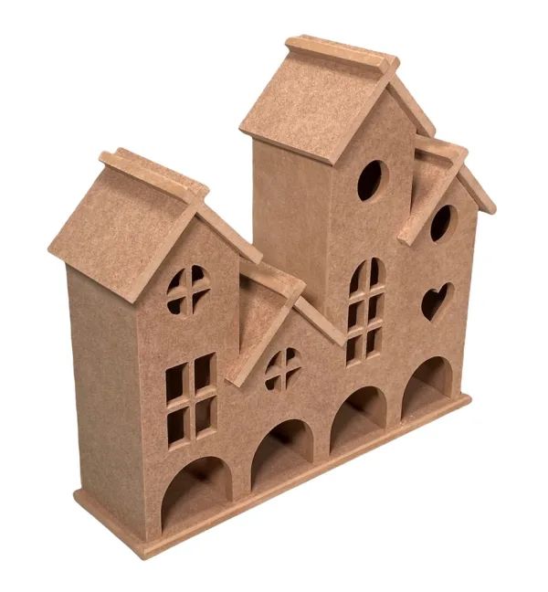 Aka Ahşap 37x33x10 Dekoratif Ev Kt 113