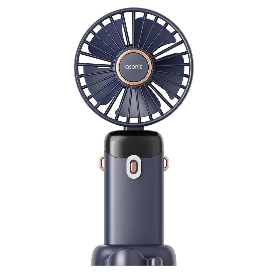 Asonic Afn-28 500mah 3 Kademeli Taşınabilir Usb Fan Vantilatör Lacivert