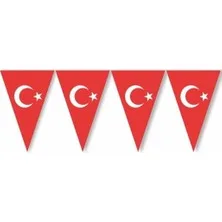 Marla Üçgen Flama Türk Bayrağı