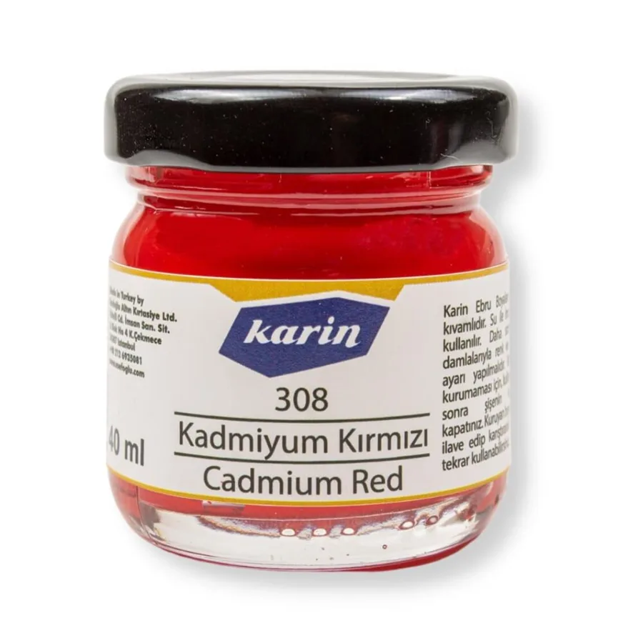 Karin Ebru Boyası 40 Cc Kırmızı 308