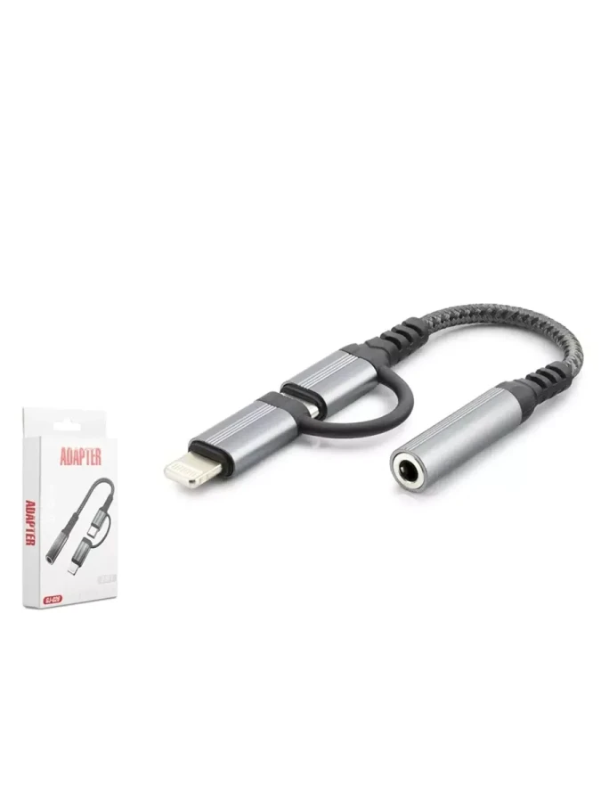 Hadron Gj-026 Type-c + Lightning To 3.5mm Çevirici Adaptör