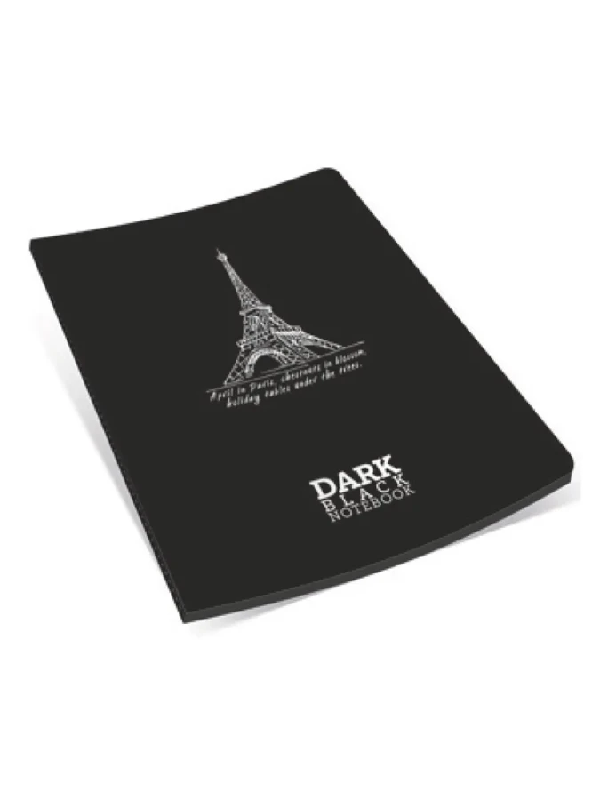 Gıpta Dark A6 Siyah Zemin Karton Kapak Çizgisiz Defter 36 Yp 2675