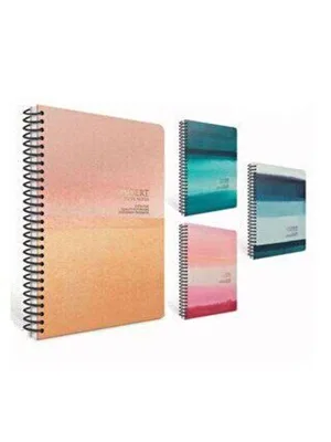 Gıpta Ocean Paper Notes 17x24 Sert Kapak Spiralli Defter Kareli 120 Yp 6375