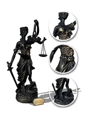 Oem 20cm Siyah Adalet Terazisi Heykeli