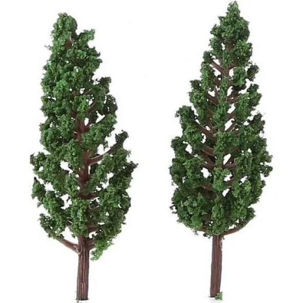 Jordania 1\100 6.8 Cm Ağaç Koyu Yeşil 3"lü Je03p-125068