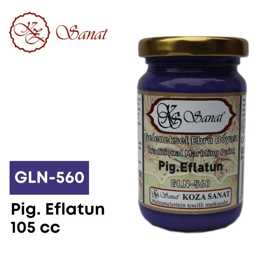 Koza 105 Cc Ebru Boyası Pig.eflatun Gln-560