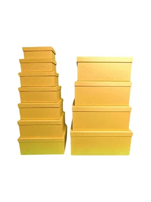 Nedi Dikdörtgen Hediye Kutusu Altın No:8 13290