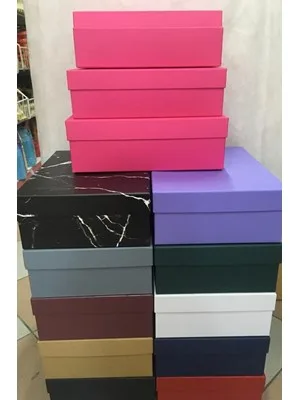 Nedi Dikdörtgen Hediye Kutusu Pembe No:2 12378