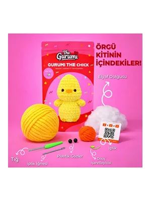 The Gurumi Civciv Örgü Öğrenme Kiti Tg002