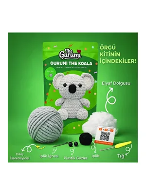 The Gurumi Koala Örgü Öğrenme Kiti Tg005