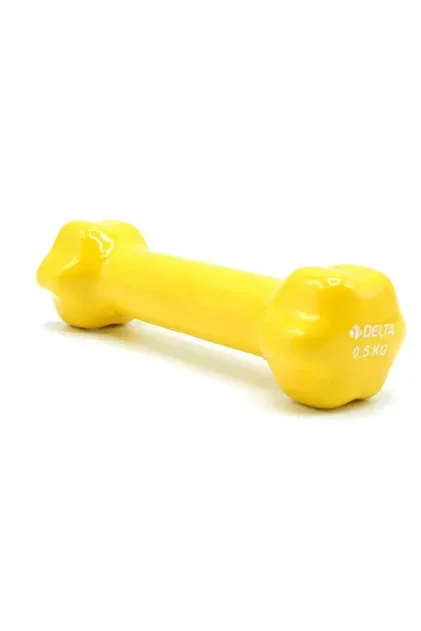 Delta 0.5 Kg Pvc Demir Dumbbell(dambıl) Tekli Sarı Vkd103