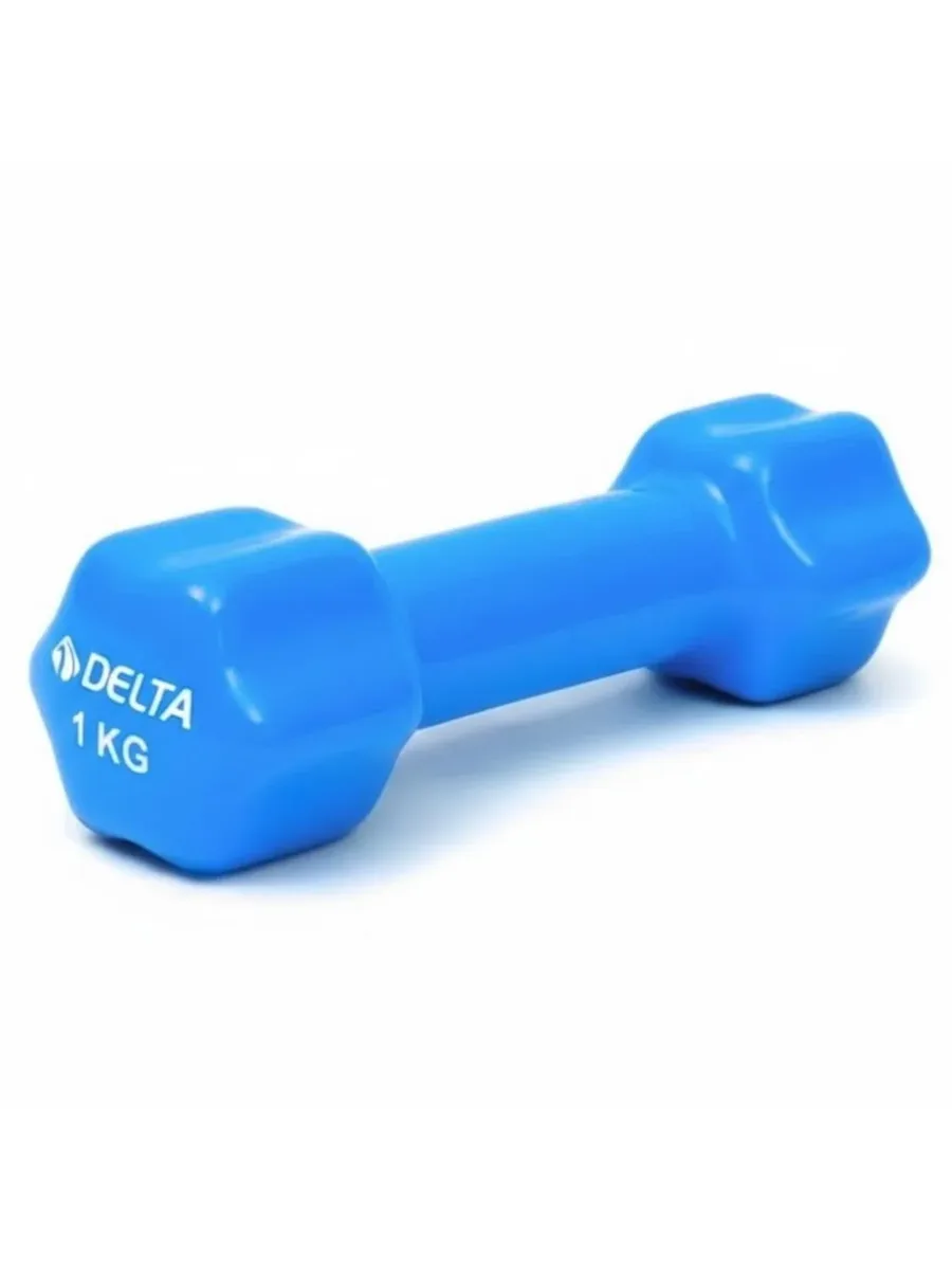 Delta 1 Kg Pvc Demir Dumbbell(dambıl) Tekli Mavi Vkd171