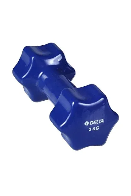 Delta 3 Kg Pvc Demir Dumbbell(dambıl) Tekli Koyu Mavi Vkd443