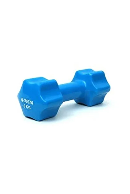 Delta 5 Kg Pvc Demir Dumbbell(dambıl) Tekli Mavi Vkd675